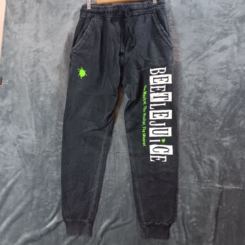 Beetlejuice The Musical Men Small Jogger Sweatpants Broadway Souvenir Streetwear